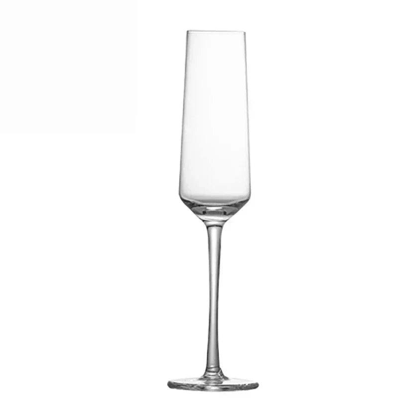 Lujing Crystal Champagne Flutes Long Stem Glasses