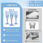Crystal High-Stem Champagne Goblet Set for Parties