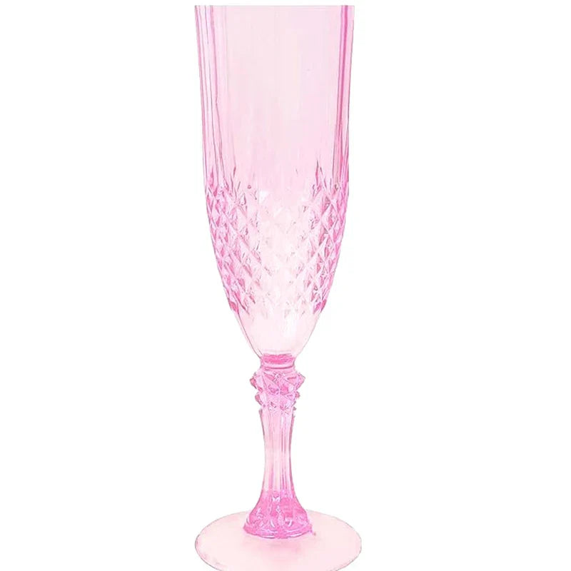 Crystal High-Stem Champagne Goblet Set for Parties