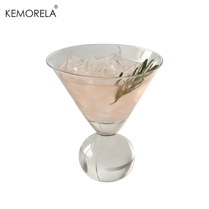 KEMORELA 260ML Beaded Cocktail Glass for Parties