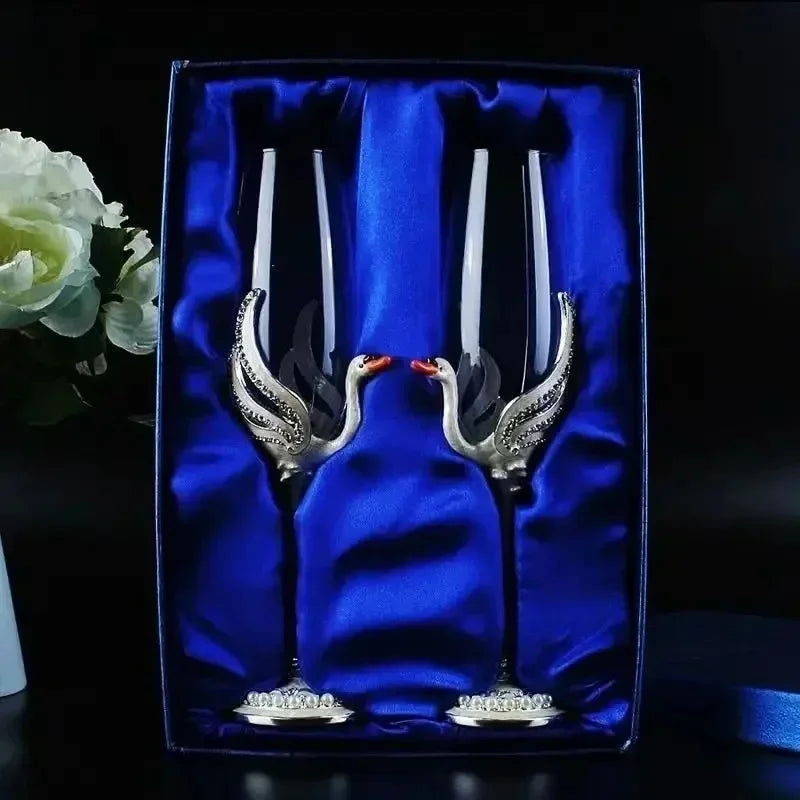 Crystal Red Wine Glass Set for Parties - 2pcs