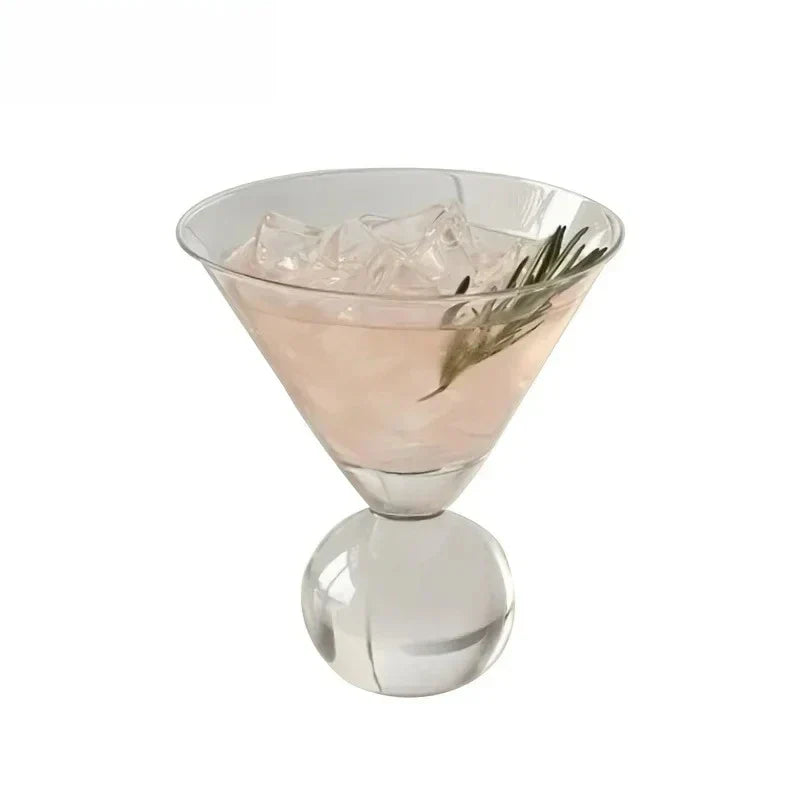 KEMORELA 260ML Beaded Cocktail Glass for Parties
