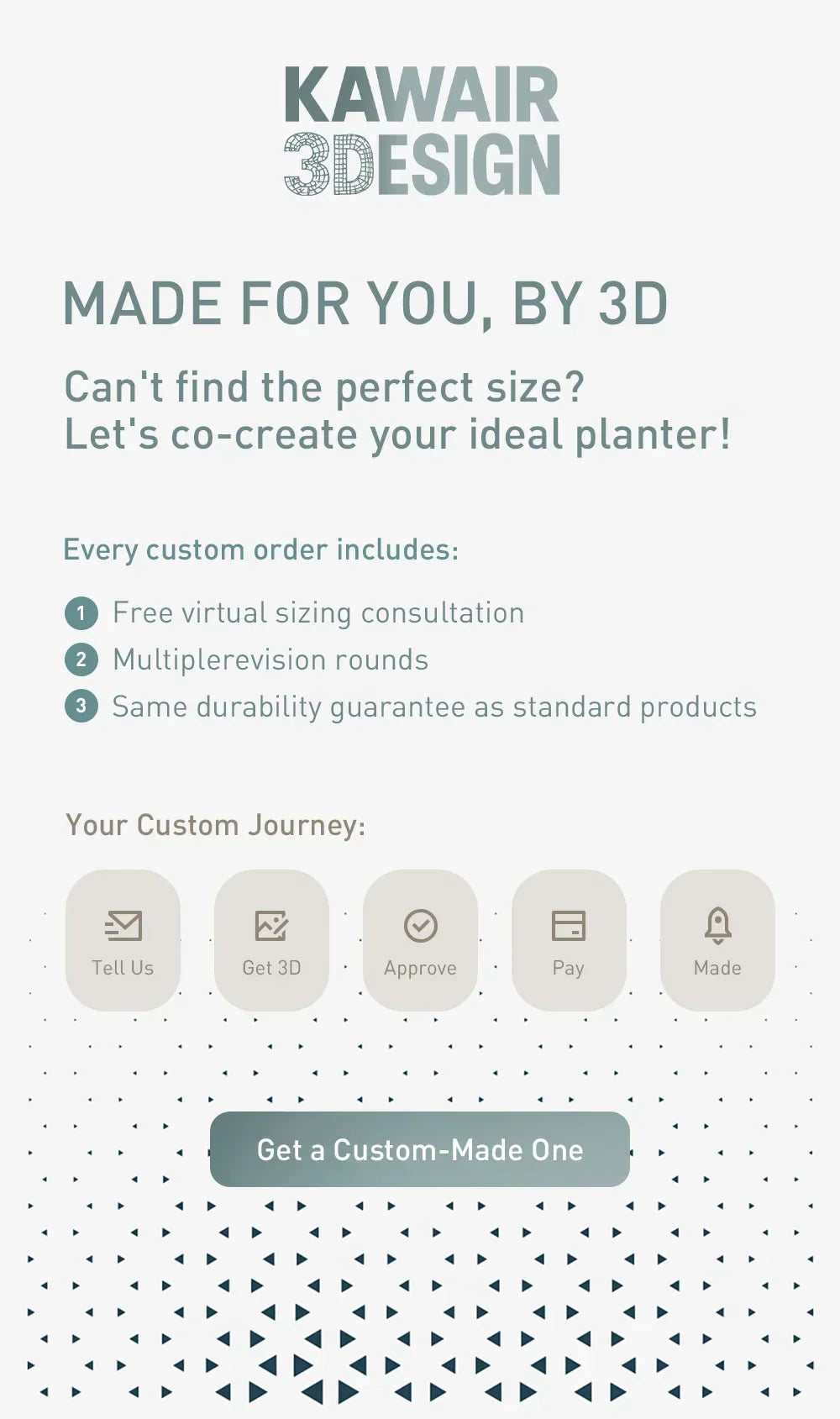 Biodegradable 3D Printed Plant Pot for Home Decor