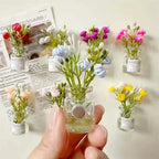 Glow in The Dark Flower Vase Magnets for Kitchen Decor
