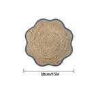Natural Water Hyacinth Woven Placemat 38cm