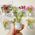 Glow in The Dark Flower Vase Magnets for Kitchen Decor