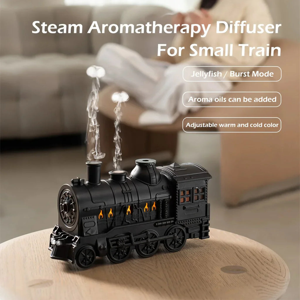 Mini Train Shape Essential Oil Diffuser with Light Mist