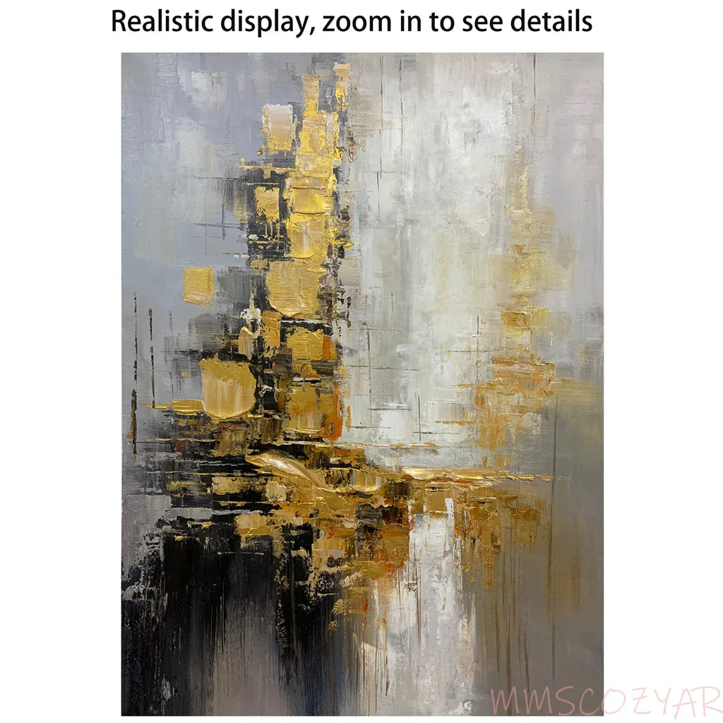 Hand Painted Acrylic Abstract Oil Painting Wall Decor