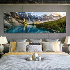 Lake Forest Mountain Canvas Painting Wall Art Decor