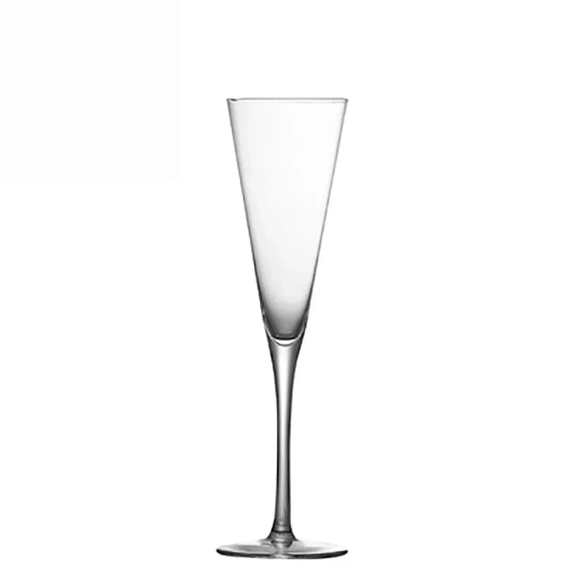 Lujing Crystal Champagne Flutes Long Stem Glasses