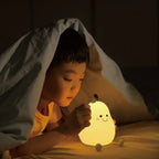Pear Shaped Silicone Night Light for Kids USB Rechargeable