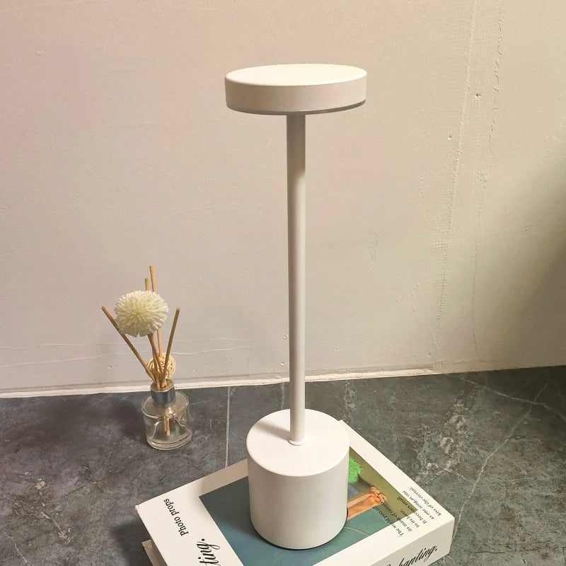 Black Metal LED Table Lamp with Touch Control