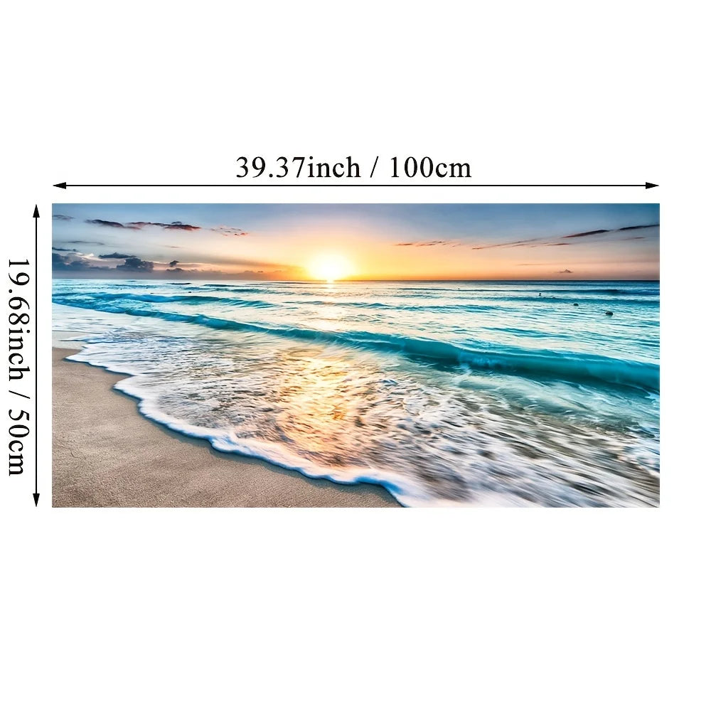 Beach Sunset Canvas Print for Home Decor