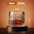 Crystal Whiskey Tumbler Glass for Home Bar Use