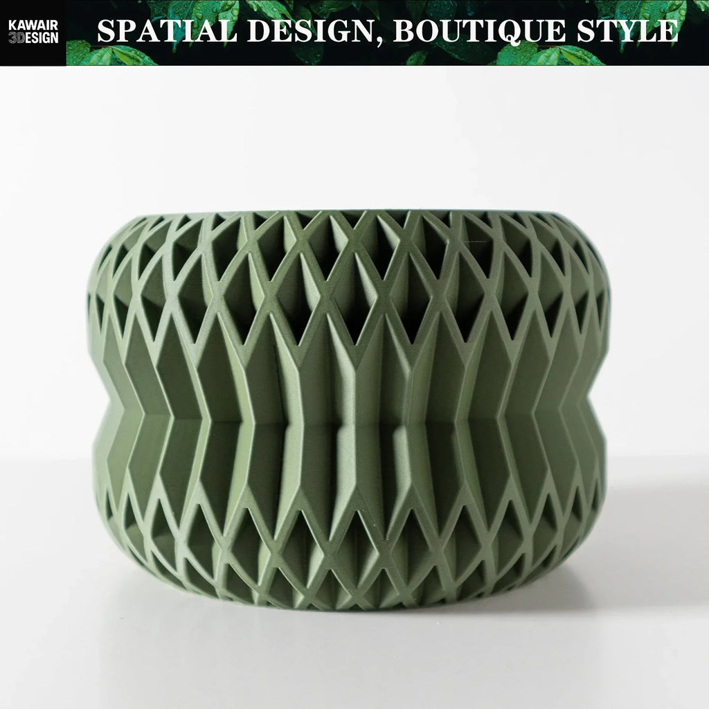 Biodegradable 3D Printed Plant Pot for Home Decor