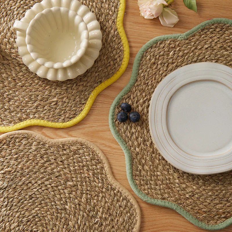 Natural Water Hyacinth Woven Placemat 38cm