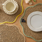 Natural Water Hyacinth Woven Placemat 38cm
