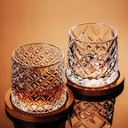 Crystal Whiskey Tumbler Glass for Home Bar Use