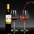 Crystal Red Wine Glass Set for Parties - 2pcs