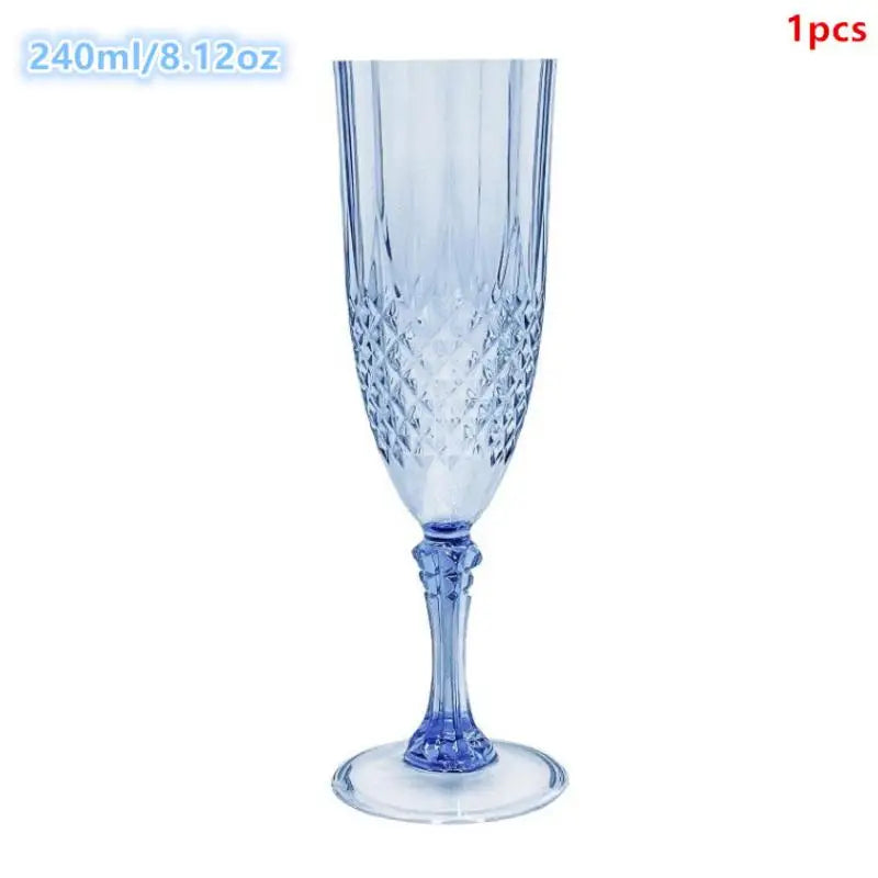 Crystal High-Stem Champagne Goblet Set for Parties