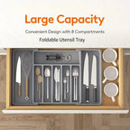 Adjustable Plastic Tableware Organizer for Utensils