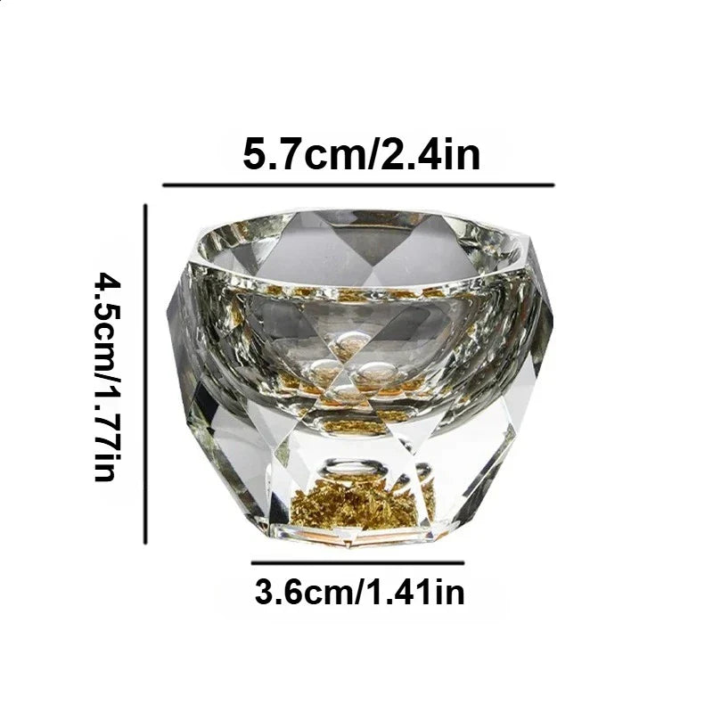 50ML Double-bottom Crystal Wine Glass for Whiskey and Espresso
