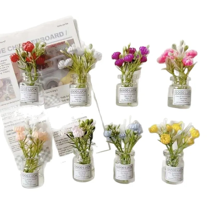 Glow in The Dark Flower Vase Magnets for Kitchen Decor