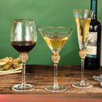 Crystal Red Wine Glass Set for Parties - 2pcs