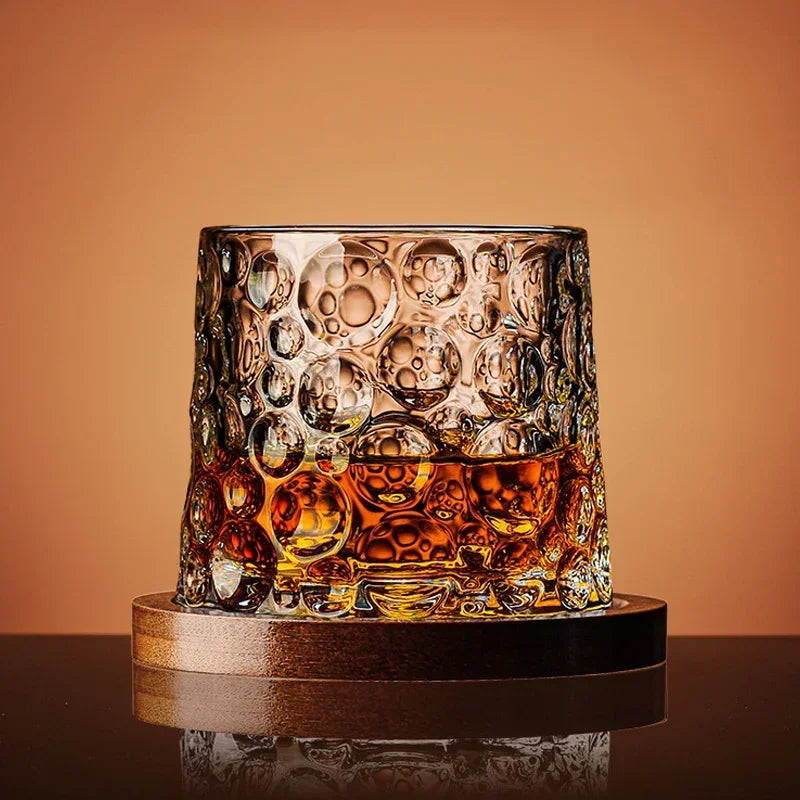 Crystal Whiskey Tumbler Glass for Home Bar Use