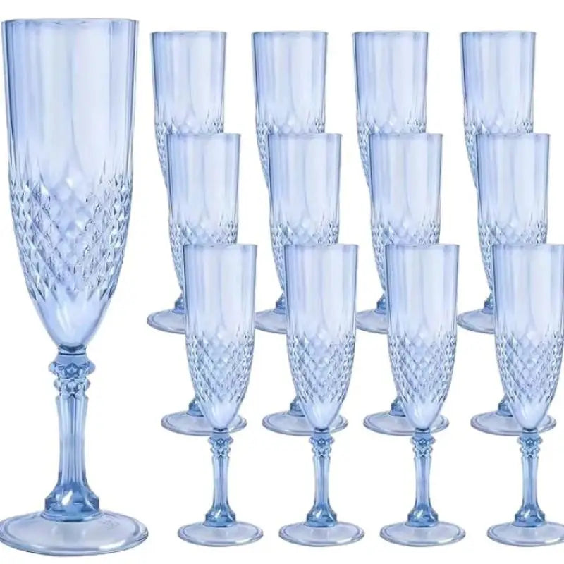 Crystal High-Stem Champagne Goblet Set for Parties