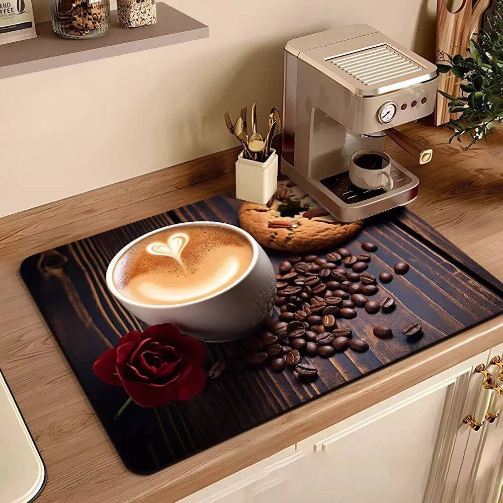 Waterproof Non-slip Dish Drying Mat for Kitchen