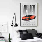 W16 750S Canvas Painting Sports Car Wall Art
