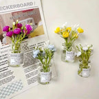 Glow in The Dark Flower Vase Magnets for Kitchen Decor