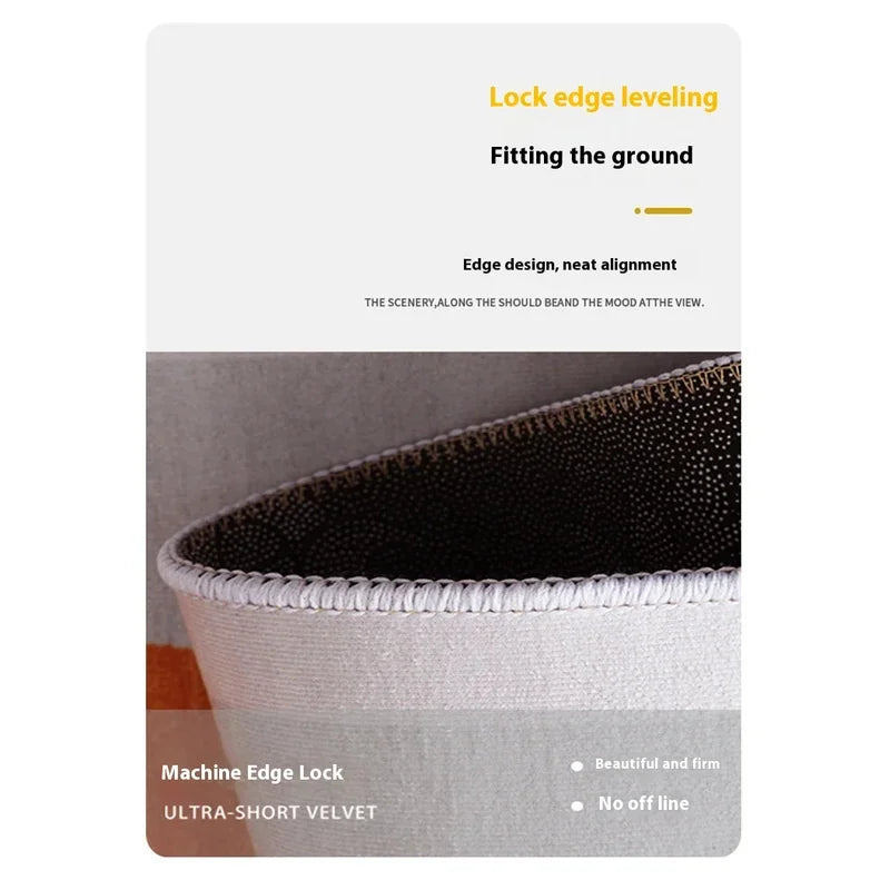 VIKAMA Striped Polyester Floor Mat for Home Use