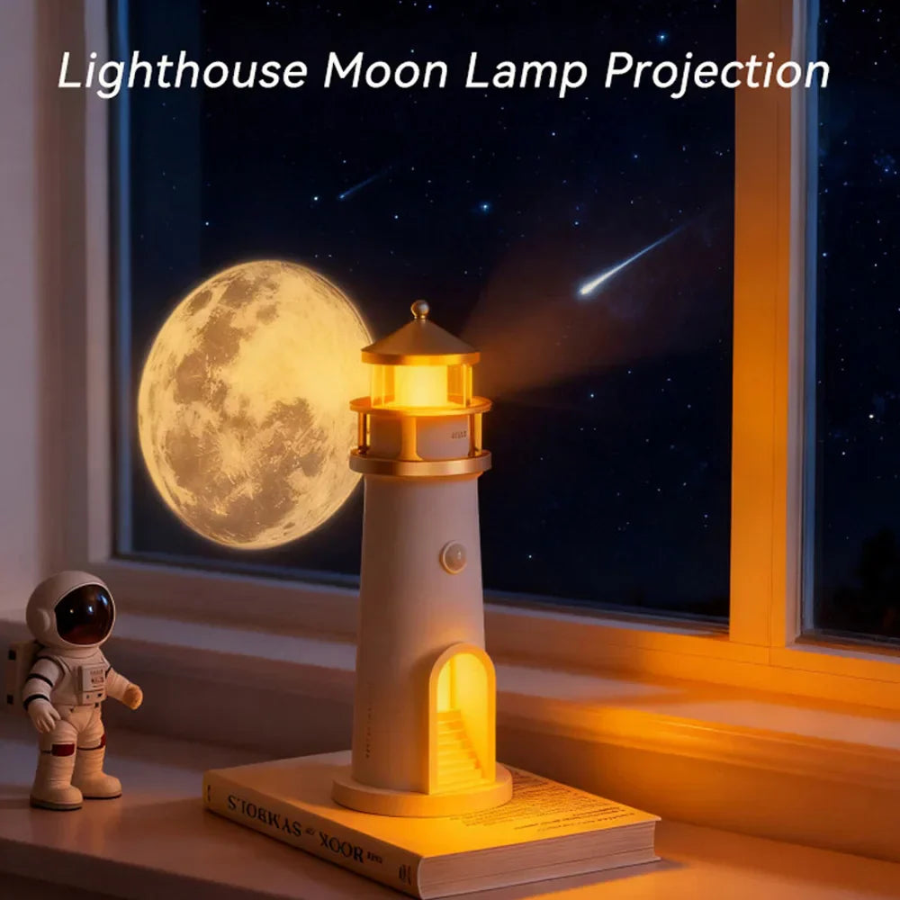 Moon Projection Night Light with Bluetooth Speaker