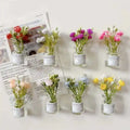 Glow in The Dark Flower Vase Magnets for Kitchen Decor