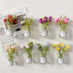 Glow in The Dark Flower Vase Magnets for Kitchen Decor