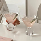 KEMORELA 260ML Beaded Cocktail Glass for Parties