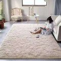 VIKAMA Plush Tie-Dye Carpet for Girls Bedroom