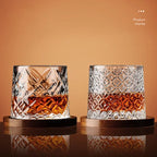 Crystal Whiskey Tumbler Glass for Home Bar Use