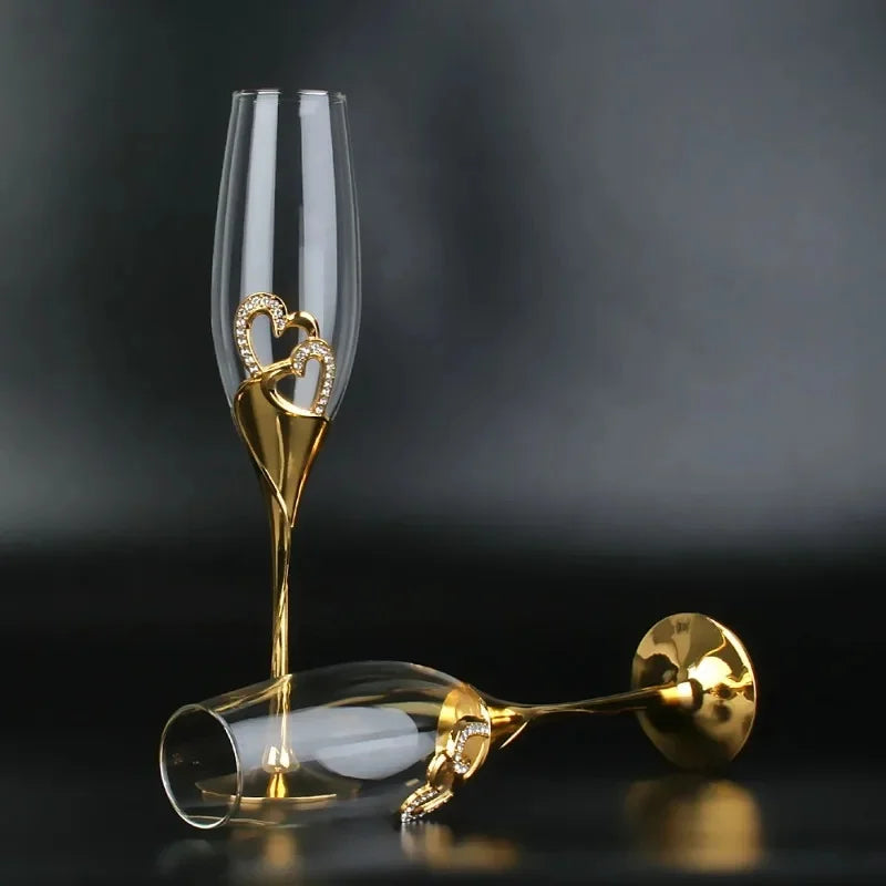 Crystal Red Wine Glass Set for Parties - 2pcs