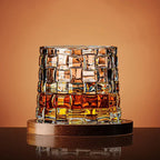 Crystal Whiskey Tumbler Glass for Home Bar Use