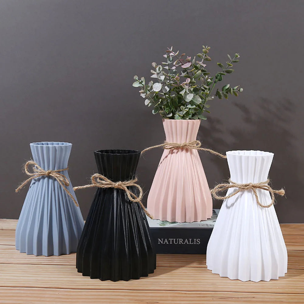 Modern Plastic Flower Vase for Creative Arrangements